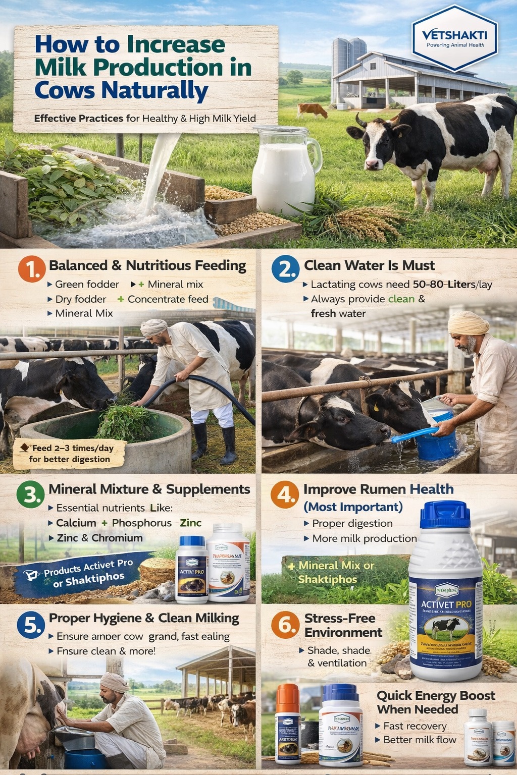 How to Increase Milk Production in Cows Naturally