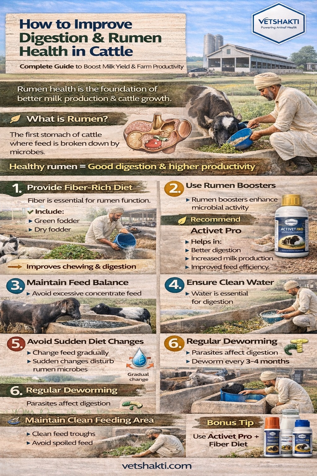 How to Improve Digestion & Rumen Health in Cattle